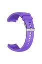 Samsung Galaxy Watch 46mm Uyumlu 22mm Kordon Silikon Çizgili Spor Yumuşak KRD-18 Kayış