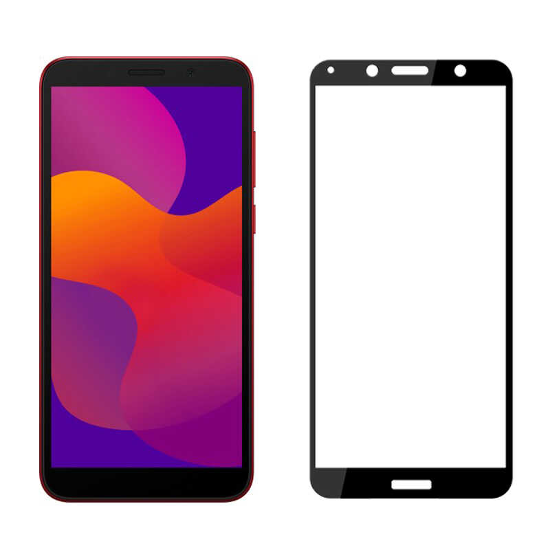 Huawei Y5P Uyumlu Zore Kenarları Kırılmaya Dayanıklı Cam Ekran Koruyucu