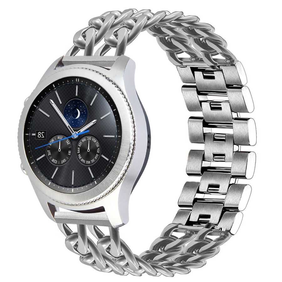 ​​Samsung Gear S3 (22mm) Uyumlu KRD-17 Metal Kordon