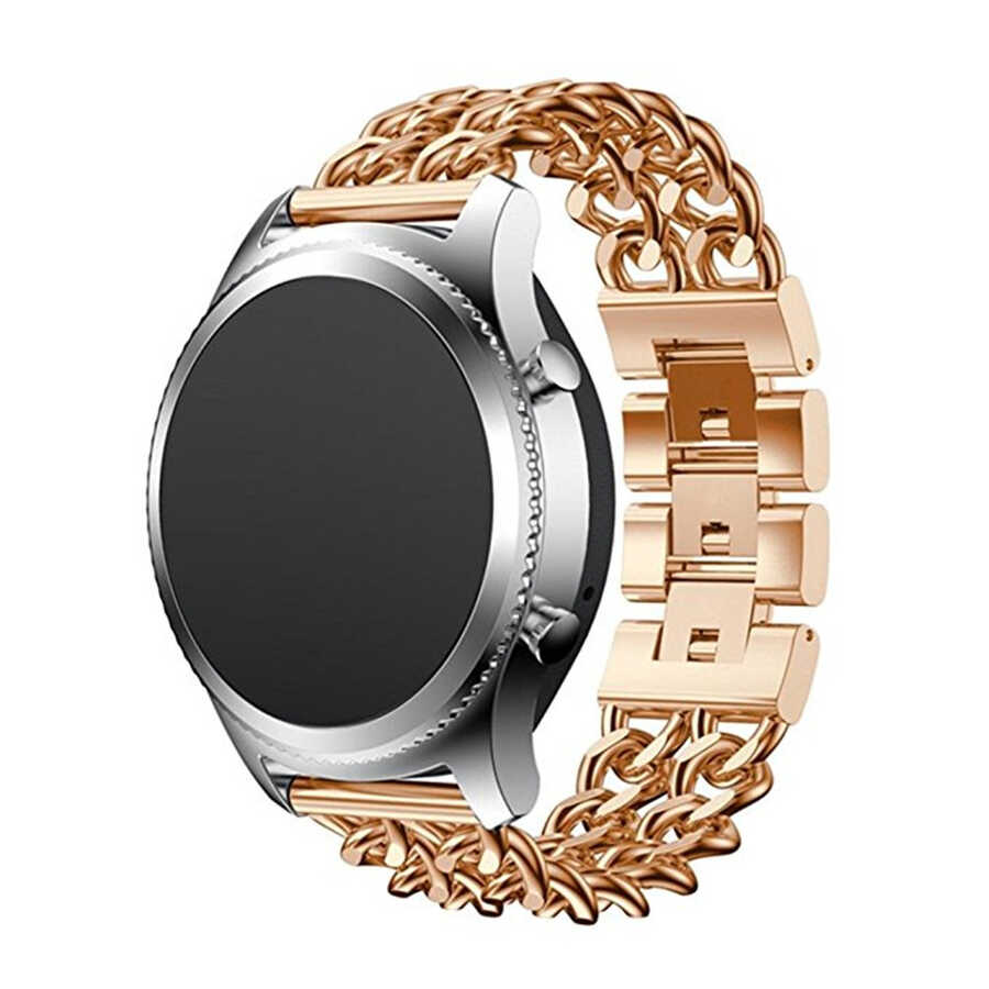 ​​Samsung Gear S3 (22mm) Uyumlu KRD-17 Metal Kordon