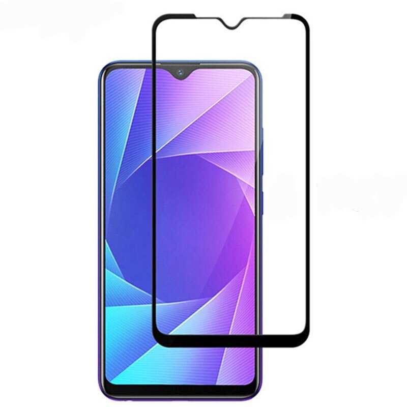 Realme 6İ Uyumlu Zore Kenarları Kırılmaya Dayanıklı Cam Ekran Koruyucu