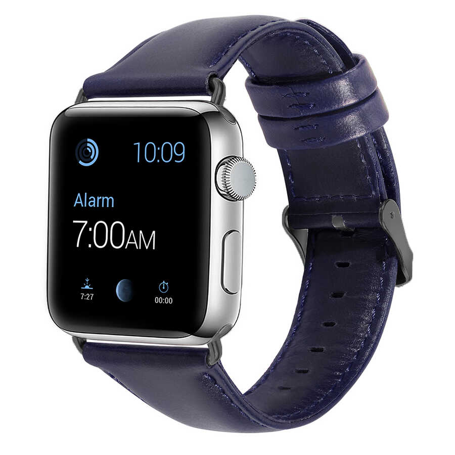 [RNZ-TA39085] ​​​Apple Watch 40mm Uyumlu Luxury Leather Deri Kordon (NO5)