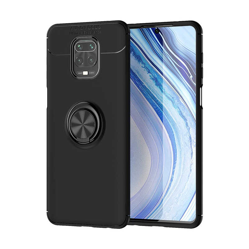 [RNZ-TA38405] Xiaomi Redmi Note 9S Uyumlu Kılıf Zore Ravel Silikon Kapak (Siyah)