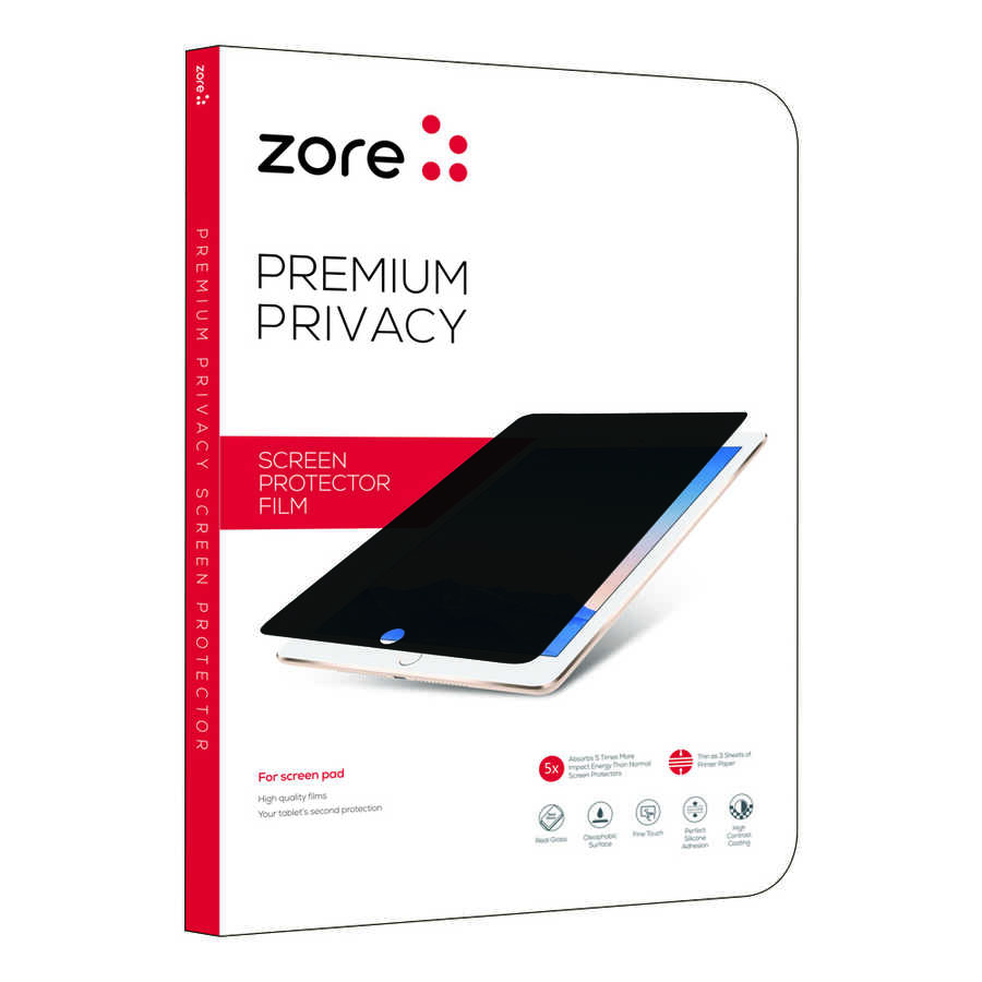 Apple iPad 6 Air 2 Uyumlu Zore Tablet Privacy Temperli Cam Ekran Koruyucu