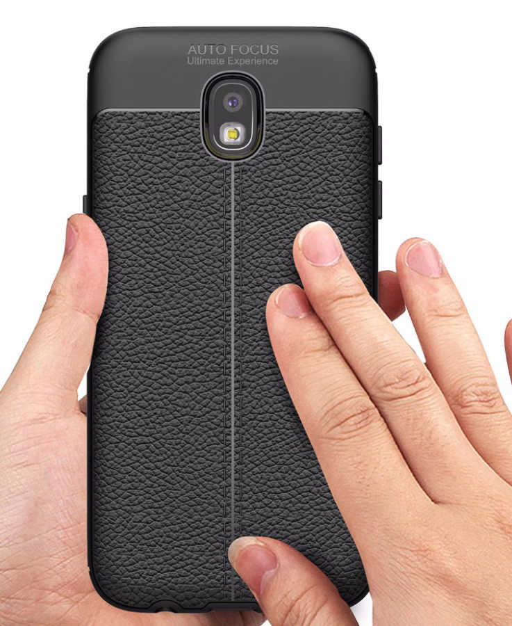 [RNZ-TA287] Samsung Galaxy J7 Pro Uyumlu Kılıf Zore Niss Silikon Kapak (Siyah)
