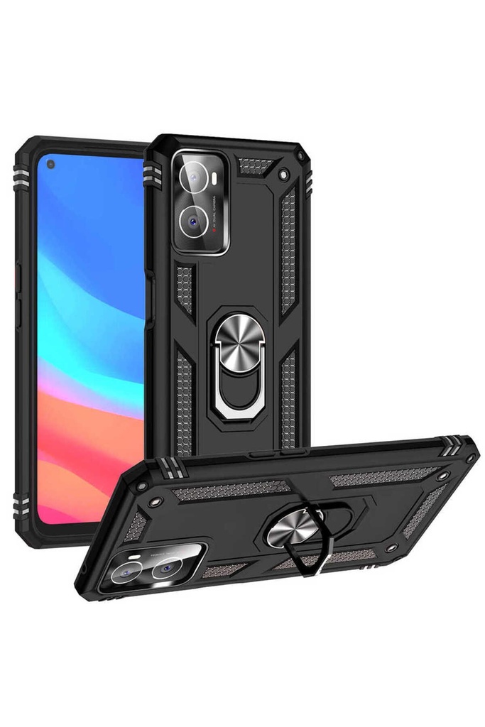 [RNZ-TA72468] Oppo A76 Uyumlu Kılıf Zore Vega Kapak (Siyah)