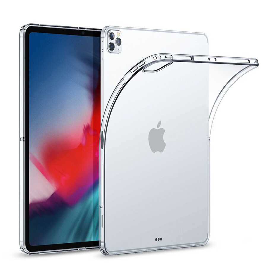 Apple iPad Pro 12.9 Pro 2020 (4.Nesil) Uyumlu Kılıf Zore Tablet Süper Silikon Kapak