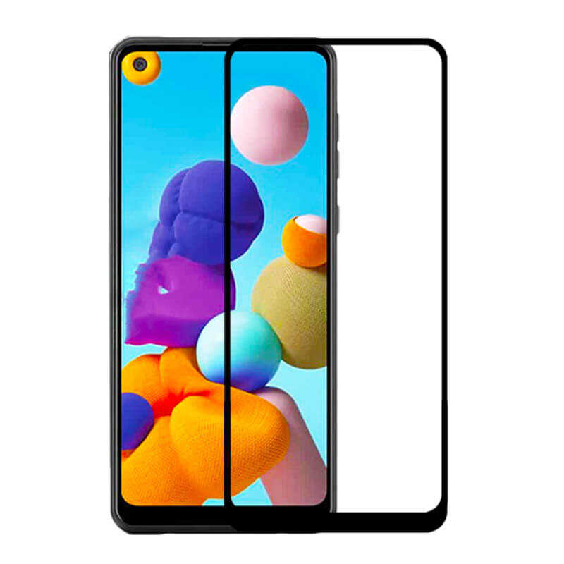 [RNZ-TA38678] Samsung Galaxy A21 Uyumlu Zore Kenarları Kırılmaya Dayanıklı Cam Ekran Koruyucu