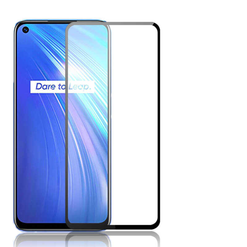 [RNZ-TA38679] Realme 6 Uyumlu Zore Kenarları Kırılmaya Dayanıklı Cam Ekran Koruyucu