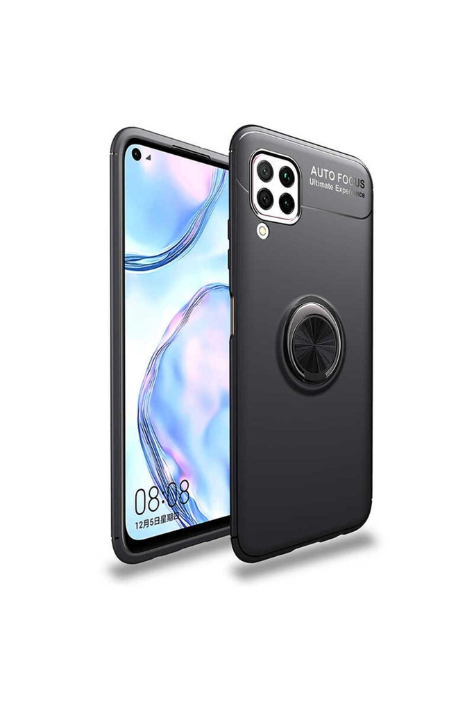 [RNZ-TA38698] Huawei P40 Lite Uyumlu Kılıf Zore Ravel Silikon Kapak (Siyah)