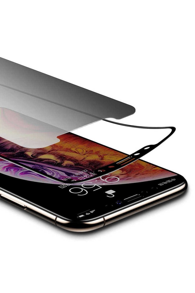 Apple iPhone XS Max Uyumlu Zore Kor Privacy Cam Ekran Koruyucu