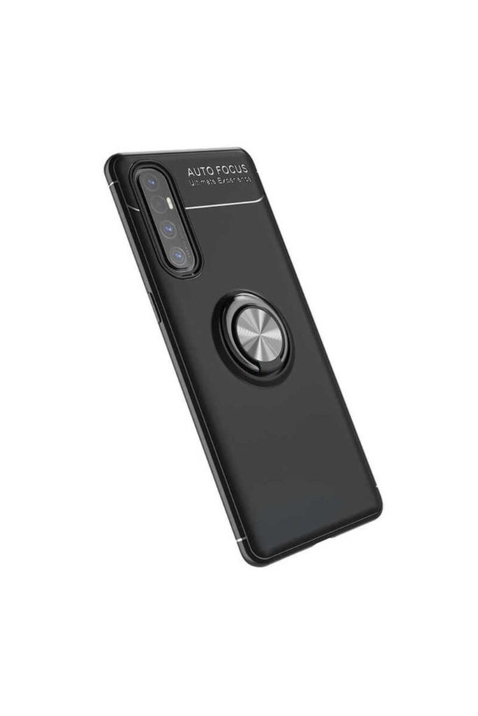 [RNZ-TA38704] Oppo Reno 3 Pro 5G Uyumlu Kılıf Zore Ravel Silikon Kapak (Siyah)