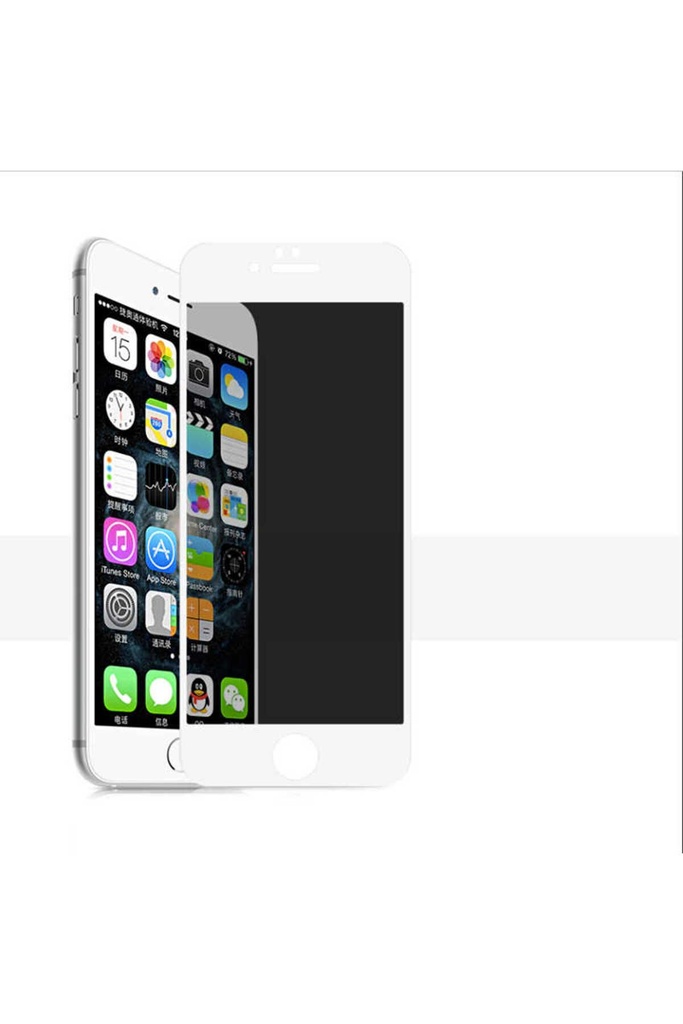 Apple iPhone 8 Plus Uyumlu Zore Kor Privacy Cam Ekran Koruyucu
