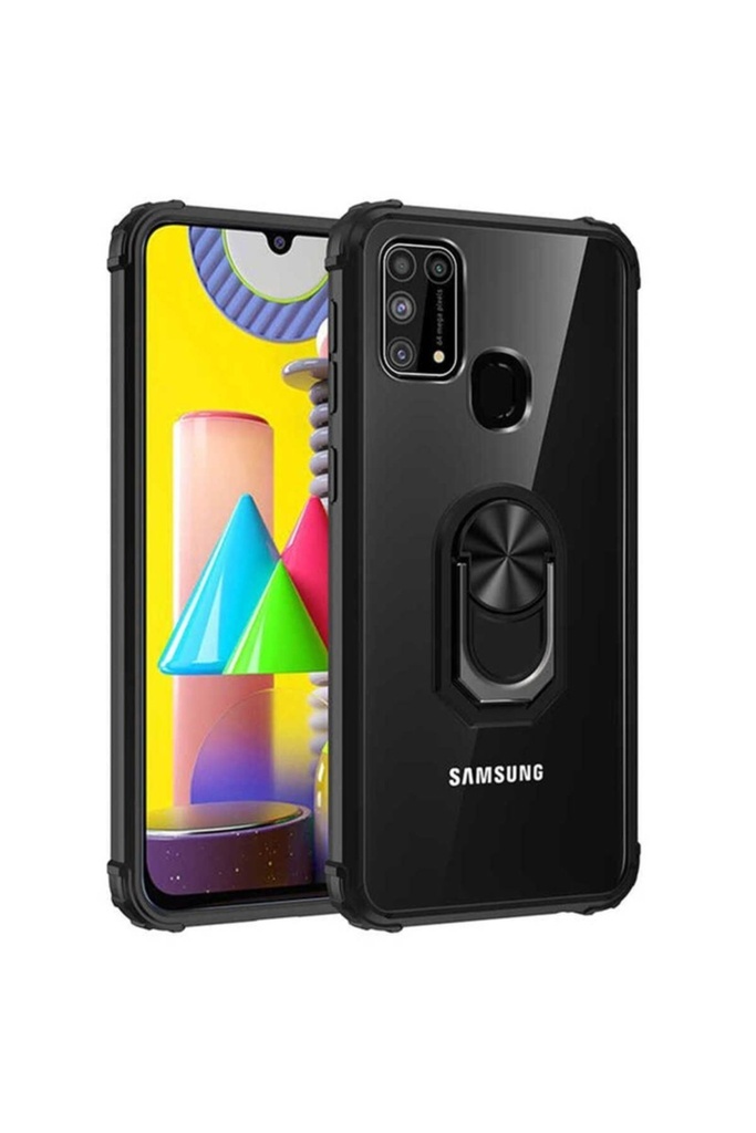 [RNZ-TA38758] Samsung Galaxy M31 Uyumlu Kılıf Zore Mola Kapak (Siyah)