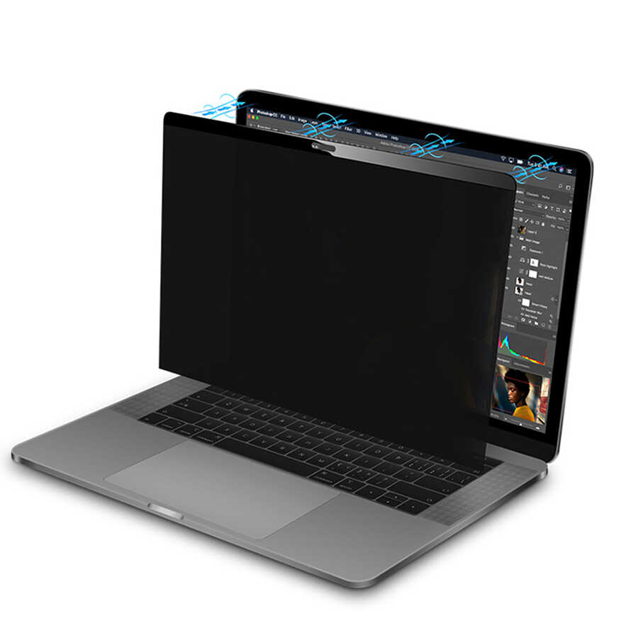 [RNZ-T13500] Apple Macbook 13.3' New Pro Uyumlu Wiwu Privacy Ekran Koruyucu