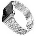 Apple Watch 38mm Uyumlu Kordon Metal Şerit Tasarımlı Luxury Paslanmaz KRD-14 Kayış