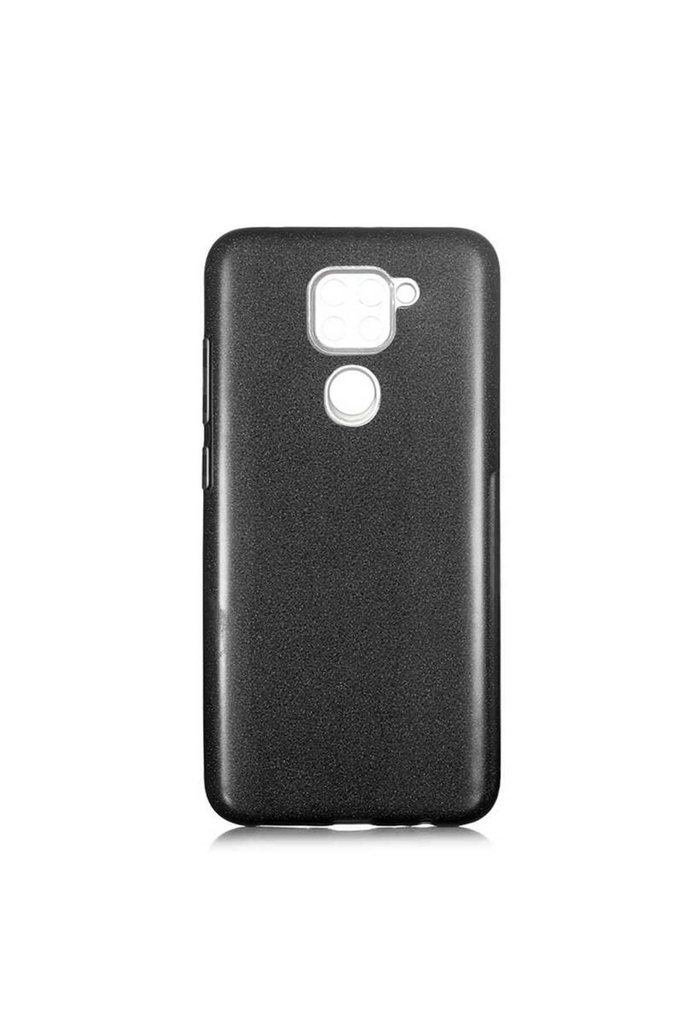 [RNZ-TA40162] Xiaomi Redmi Note 9 Uyumlu Kılıf Zore Shining Silikon (Siyah)