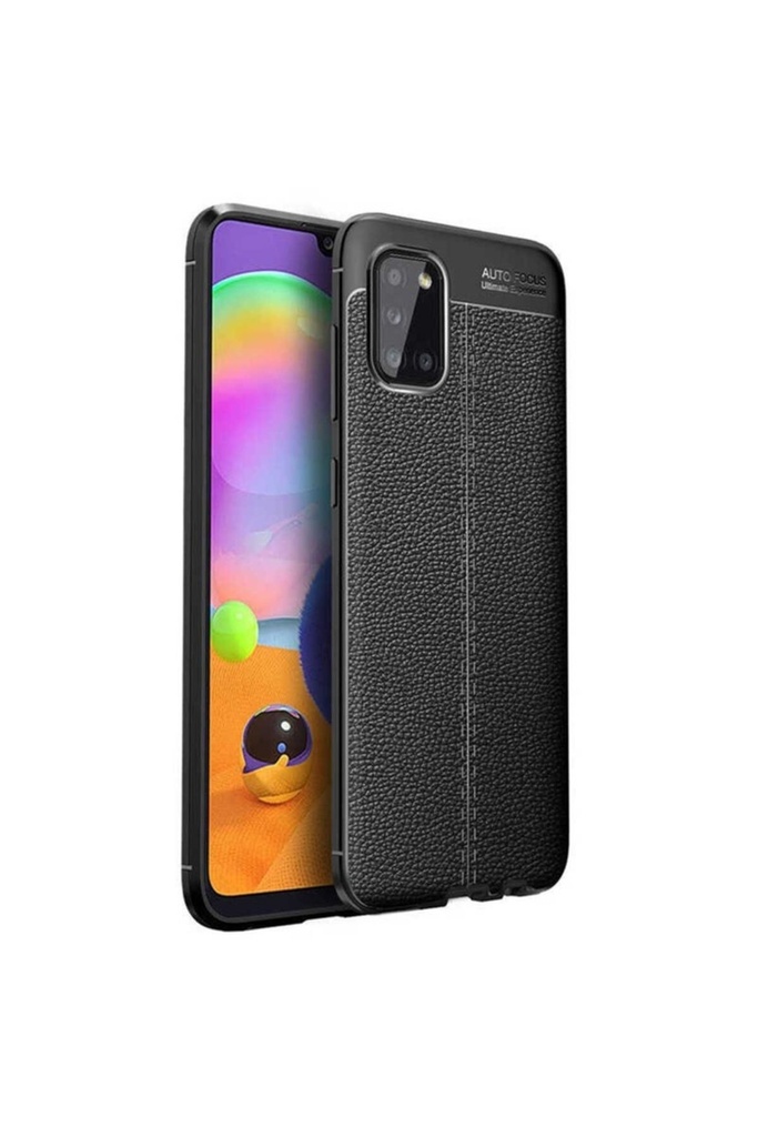 [RNZ-TA40106] Samsung Galaxy A31 Uyumlu Kılıf Zore Niss Silikon Kapak (Siyah)