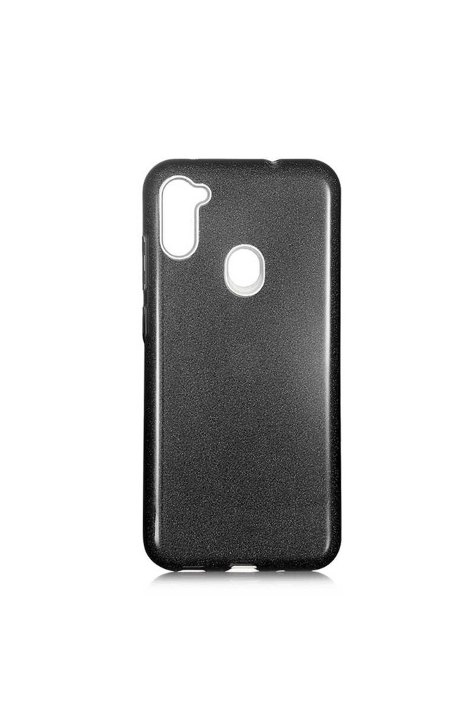 [RNZ-TA39988] Samsung Galaxy M11 Uyumlu Kılıf Zore Shining Silikon (Siyah)