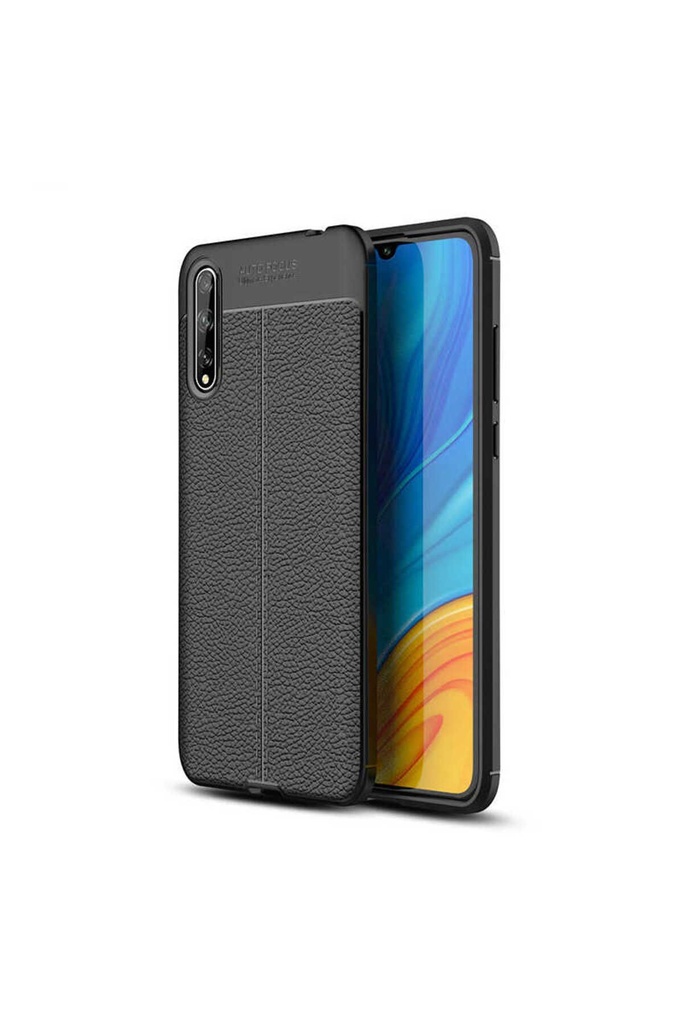 [RNZ-TA40568] Huawei P Smart S (Y8P) Uyumlu Kılıf Zore Niss Silikon Kapak (Siyah)