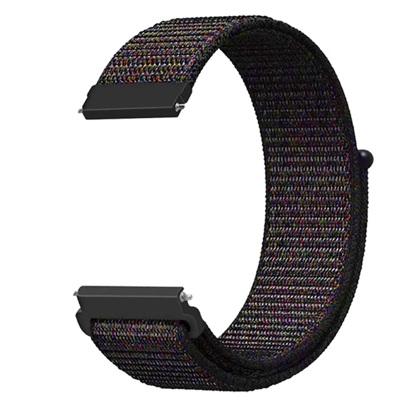 ​​Samsung Galaxy Watch 42mm (20mm) Uyumlu Kordon Hasır Örgü Cırt Cırtlı Terletmeyen Zore KRD-03 Kumaş Kayış