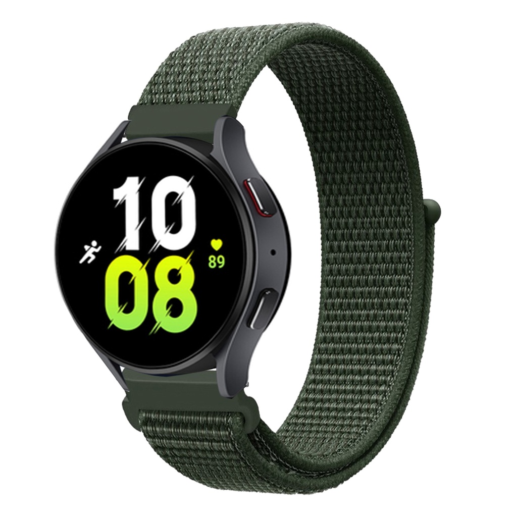 ​​Samsung Gear S3 (22mm) Uyumlu Kordon Hasır Örgü Cırt Cırtlı Terletmeyen Zore KRD-03 Kumaş Kayış