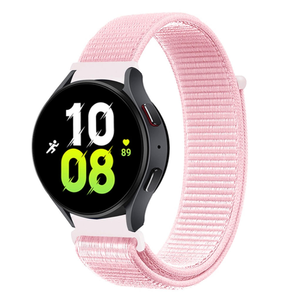 ​​Samsung Gear S3 (22mm) Uyumlu Kordon Hasır Örgü Cırt Cırtlı Terletmeyen Zore KRD-03 Kumaş Kayış