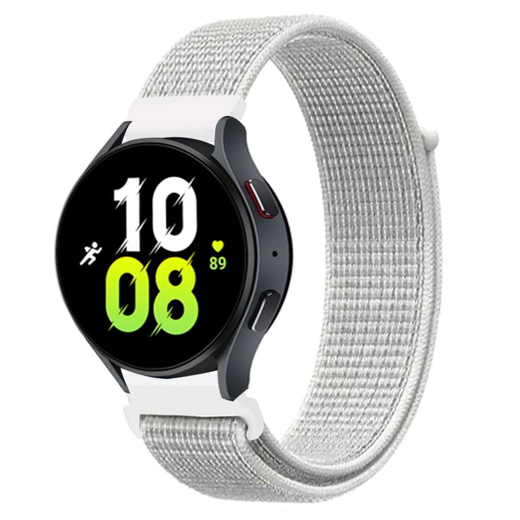 ​​Samsung Gear S3 (22mm) Uyumlu Kordon Hasır Örgü Cırt Cırtlı Terletmeyen Zore KRD-03 Kumaş Kayış