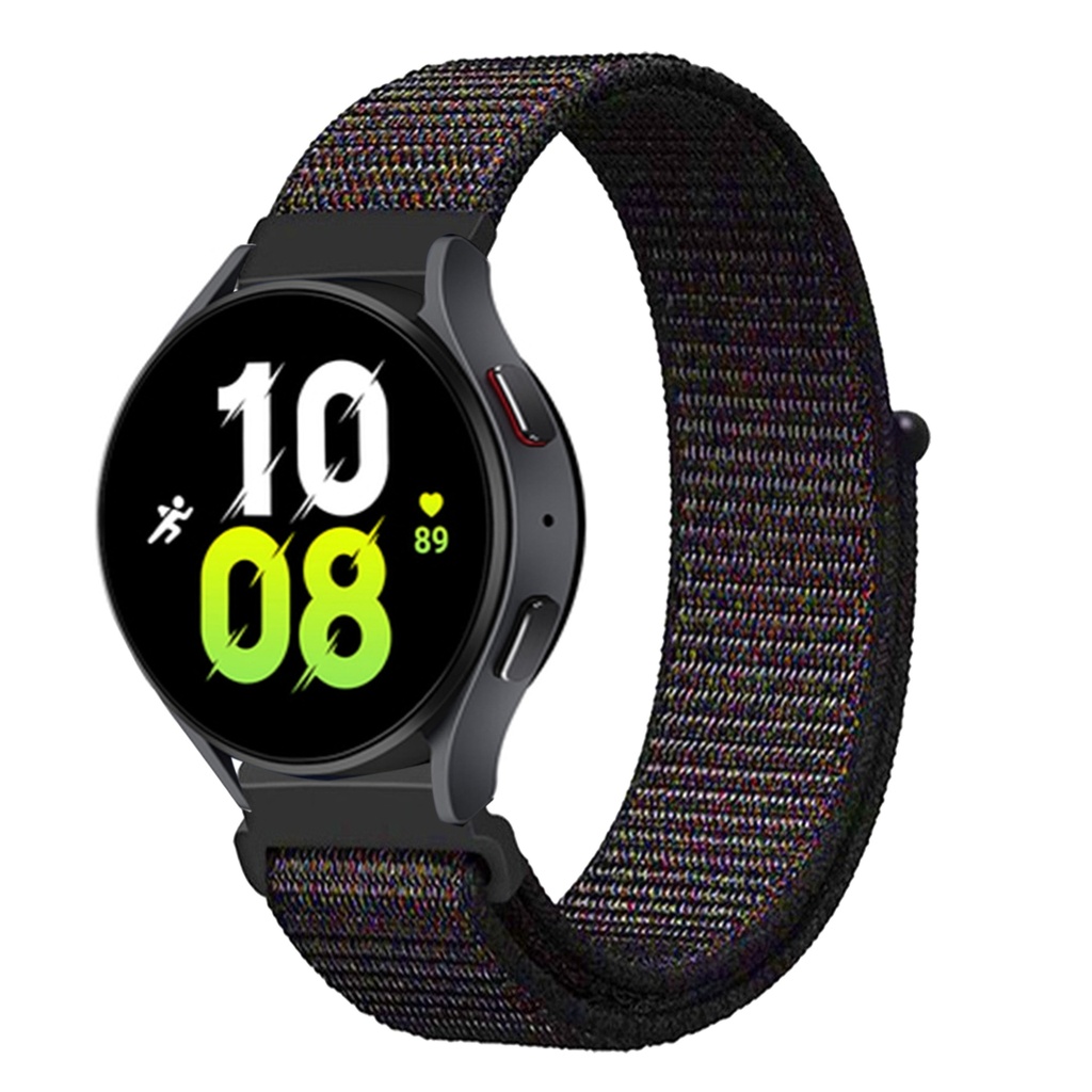 ​​Samsung Gear S3 (22mm) Uyumlu Kordon Hasır Örgü Cırt Cırtlı Terletmeyen Zore KRD-03 Kumaş Kayış