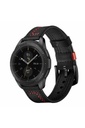 Samsung Gear S2 (20mm) Uyumlu Kordon Deri Dikişli Luxury KRD-19 Kayış