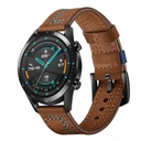 Samsung Gear S3 22mm Uyumlu Kordon Deri Dikişli Luxury KRD-19 Kayış