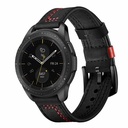 Samsung Gear S3 22mm Uyumlu Kordon Deri Dikişli Luxury KRD-19 Kayış