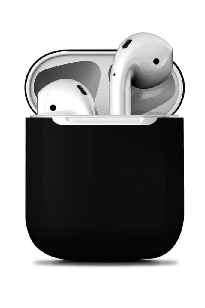 [RNZ-TA39344] Apple Airpods Uyumlu Kılıf Zore Airbag 13 Silikon (Siyah)