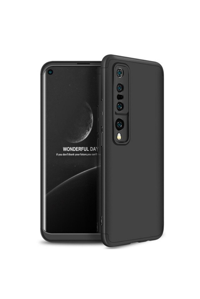 [RNZ-TA39800] Xiaomi Mi 10 Uyumlu Kılıf Zore Ays Kapak (Siyah)