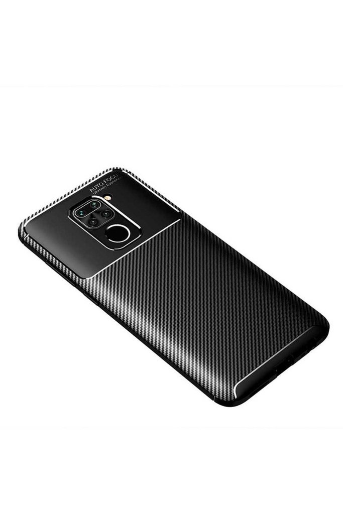 [RNZ-TA39435] Xiaomi Redmi Note 9 Uyumlu Kılıf Zore Negro Silikon Kapak (Siyah)