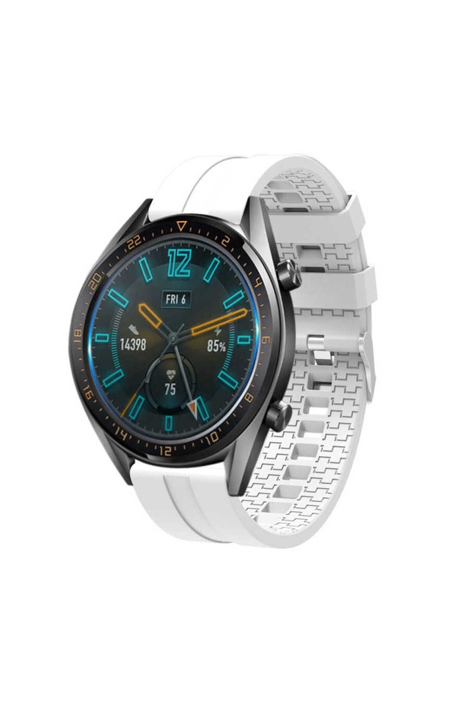 Huawei GT2 46mm 22mm Uyumlu Kordon Silikon Yumuşak Esnek Sportif KRD-23 Kayış