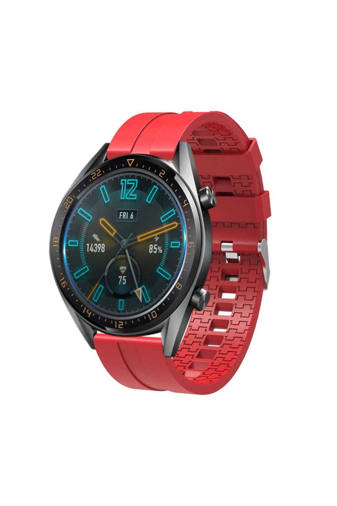 Huawei GT2 46mm 22mm Uyumlu Kordon Silikon Yumuşak Esnek Sportif KRD-23 Kayış