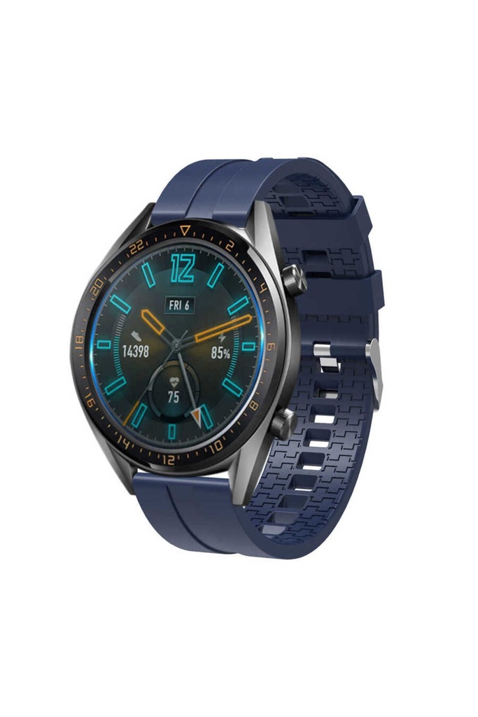 Huawei GT2 46mm 22mm Uyumlu Kordon Silikon Yumuşak Esnek Sportif KRD-23 Kayış