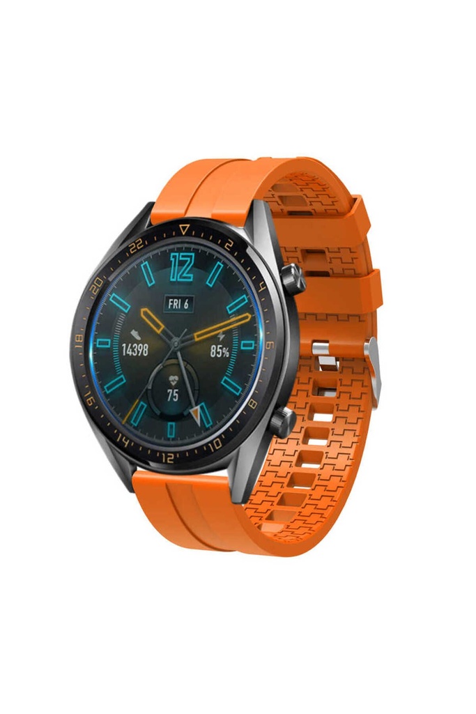 Huawei GT2 46mm 22mm Uyumlu Kordon Silikon Yumuşak Esnek Sportif KRD-23 Kayış