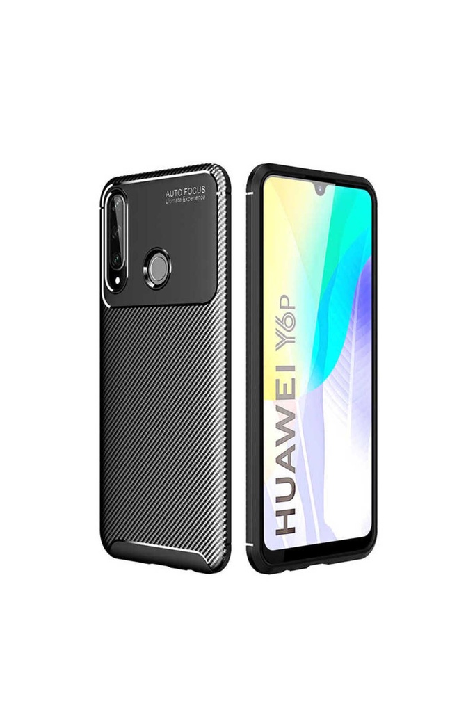[RNZ-TA40375] Huawei Y6P Uyumlu Kılıf Zore Negro Silikon Kapak (Siyah)