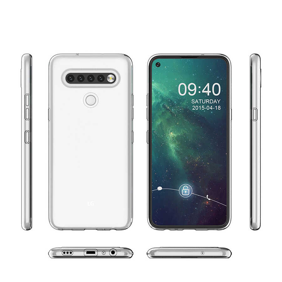 LG K61 Uyumlu Kılıf Zore Süper Silikon Kapak