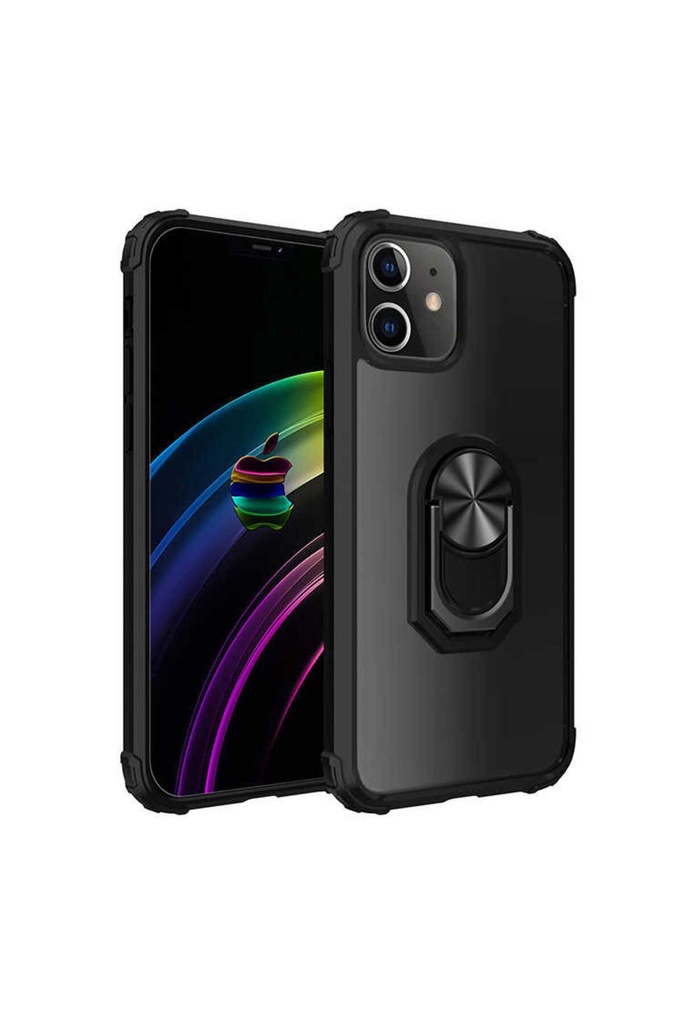 [RNZ-TA41103] Apple iPhone 12 Uyumlu Kılıf Zore Mola Kapak (Siyah)