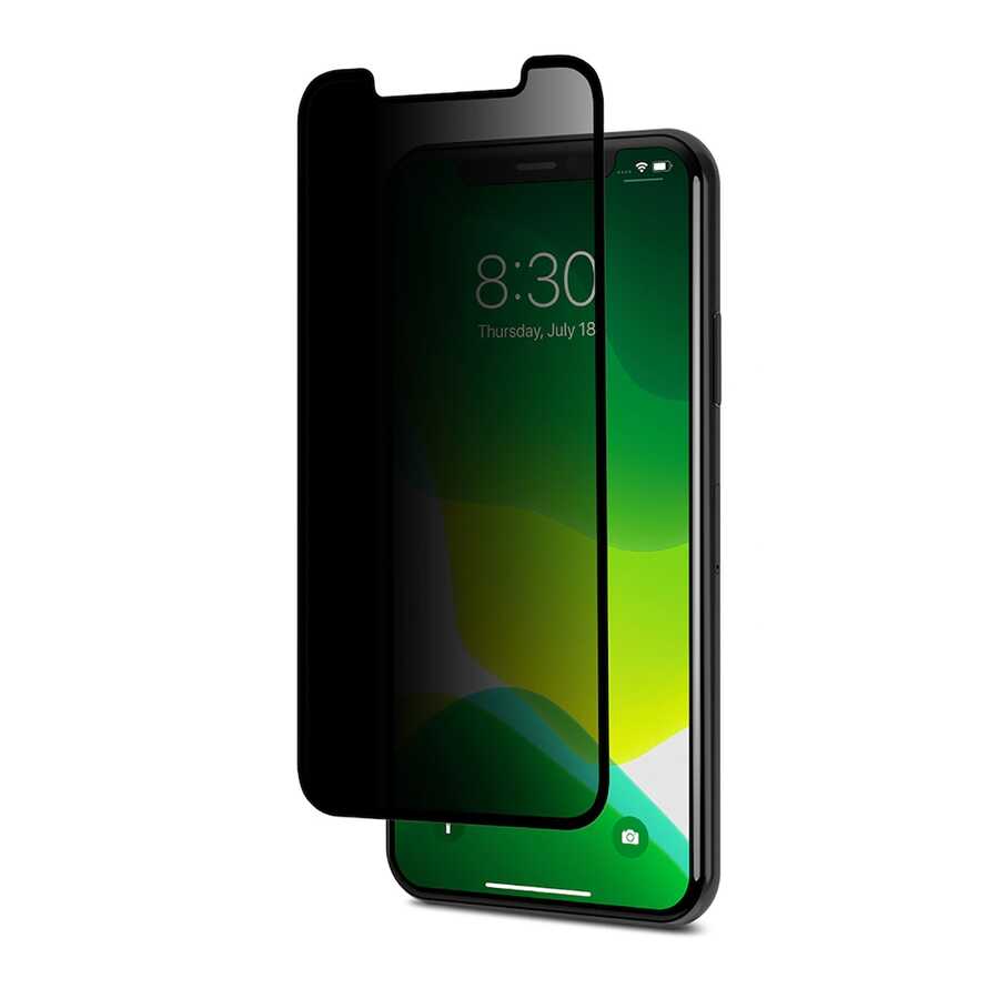 [RNZ-TA97075] Apple iPhone 15 Pro Max Uyumlu Hayalet Ekran Koruyucu Davin Privacy Seramik Ekran Filmi