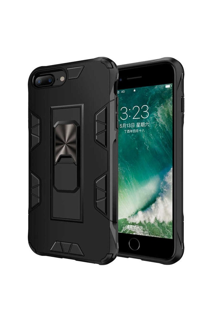 [RNZ-TA41231] Apple iPhone 6 Plus Uyumlu Kılıf Zore Volve Kapak (Siyah)