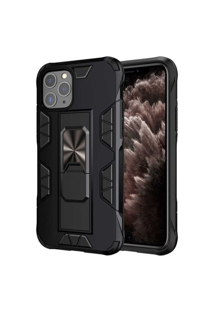 [RNZ-TA41285] Apple iPhone 11 Pro Max Uyumlu Kılıf Zore Volve Kapak (Siyah)