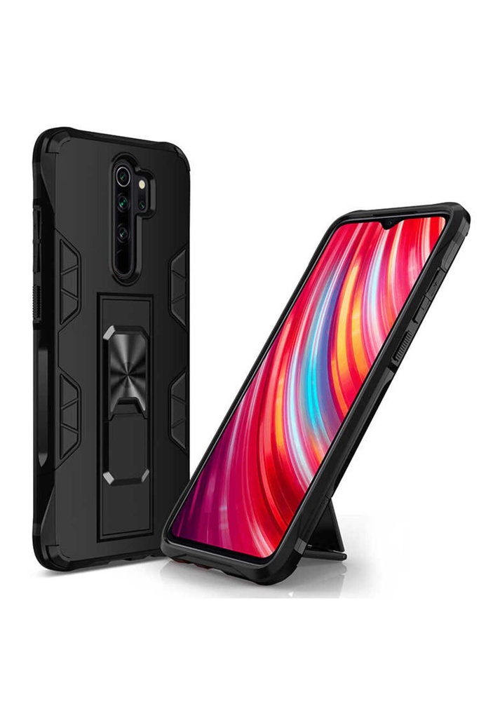 [RNZ-TA41315] Xiaomi Redmi Note 8 Pro Uyumlu Kılıf Zore Volve Kapak (Siyah)