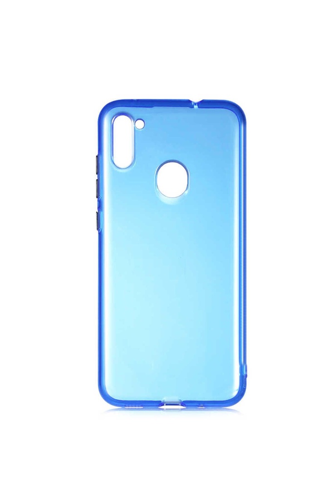 [RNZ-TA41418] Samsung Galaxy M11 Uyumlu Kılıf Zore Bistro Kapak (Mavi)