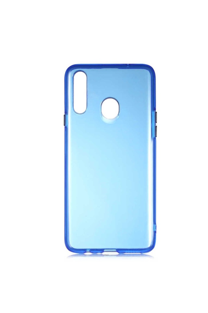 [RNZ-TA41423] Samsung Galaxy A20S Uyumlu Kılıf Zore Bistro Kapak (Mavi)