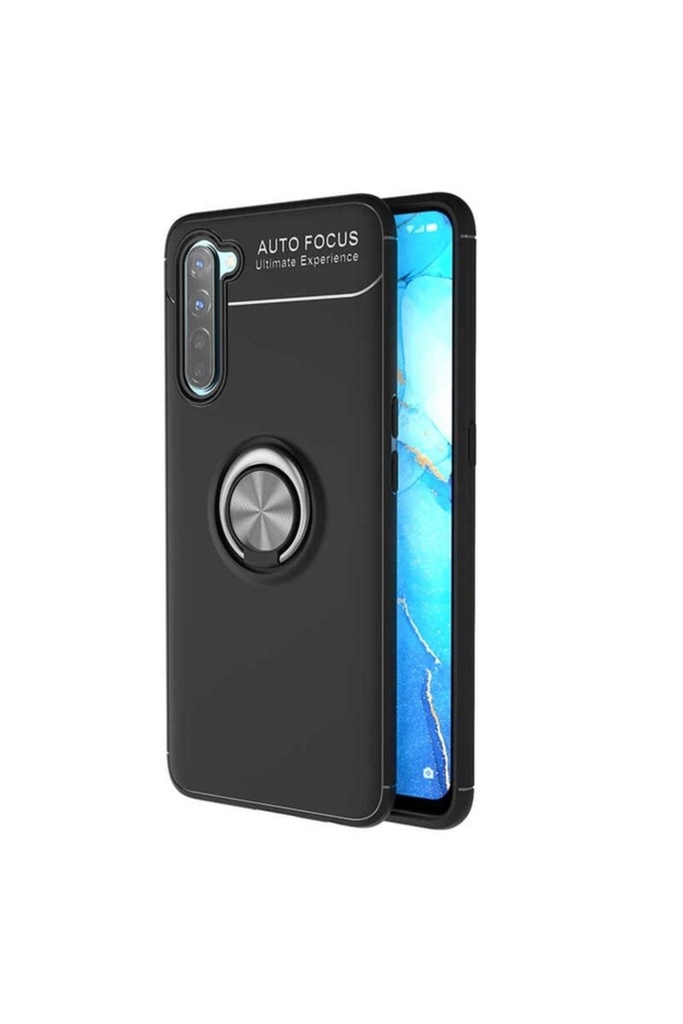 [RNZ-TA41539] Oppo A91 Uyumlu Kılıf Zore Ravel Silikon Kapak (Siyah)