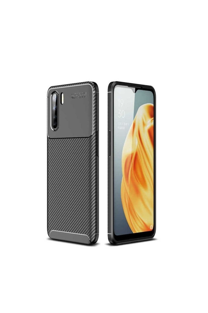 [RNZ-TA41540] Oppo Reno 3 Uyumlu Kılıf Zore Negro Silikon Kapak (Siyah)